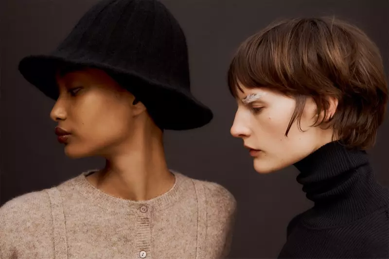 Ugbad Abdi a Sara Blomqvist Stär am Zara Quality Layers Hierscht-Wanter 2019 Editorial