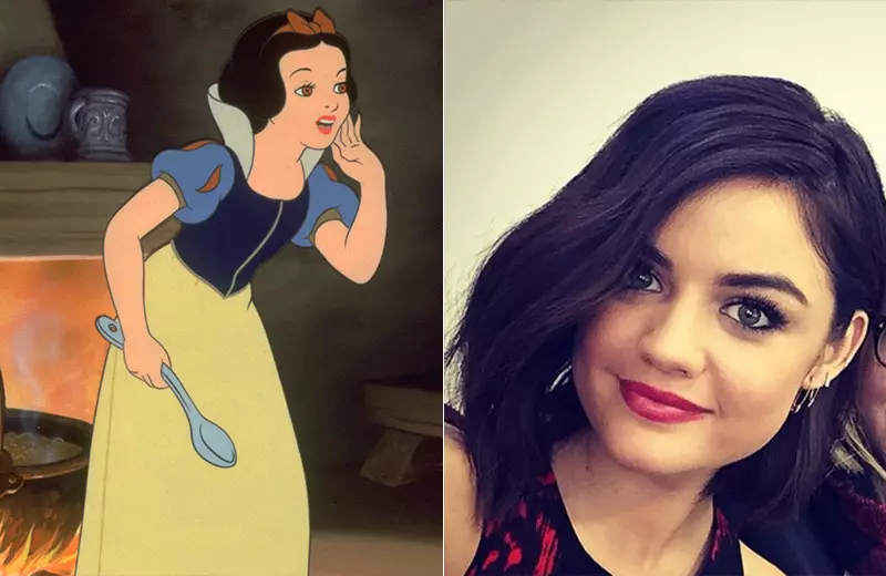Znana ze swojej roli w „Pretty Little Liars”, Lucy Hale ma wygląd (a teraz włosy dzięki nowemu bobowi), by zagrać aktorską wersję Królewny Śnieżki. Zdjęcie: Disney/Instagram.