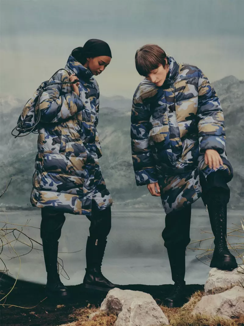 Amashusho ya Camouflage aragaragara muri Zara Twinjire mubuzima Upcycled Winter 2019