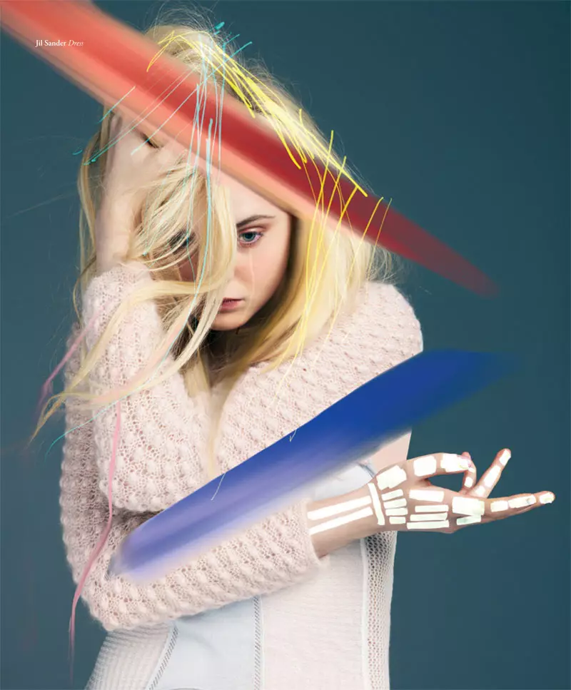 Elle Fanning postaje nadrealna za snimanje naslovnice Bullett Magazina za zimu 2012.