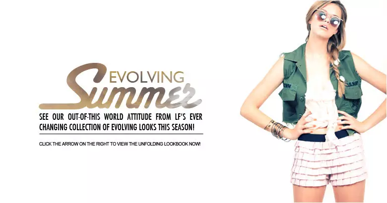 Hailey Clauson ပါဝင်သည့် Summer Evolving 2010 Lookbook ကို LF Stores