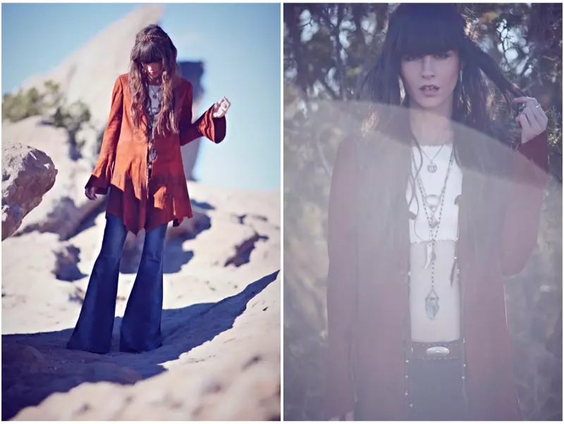 Kelley Ash has the Blues for Free People Shoot