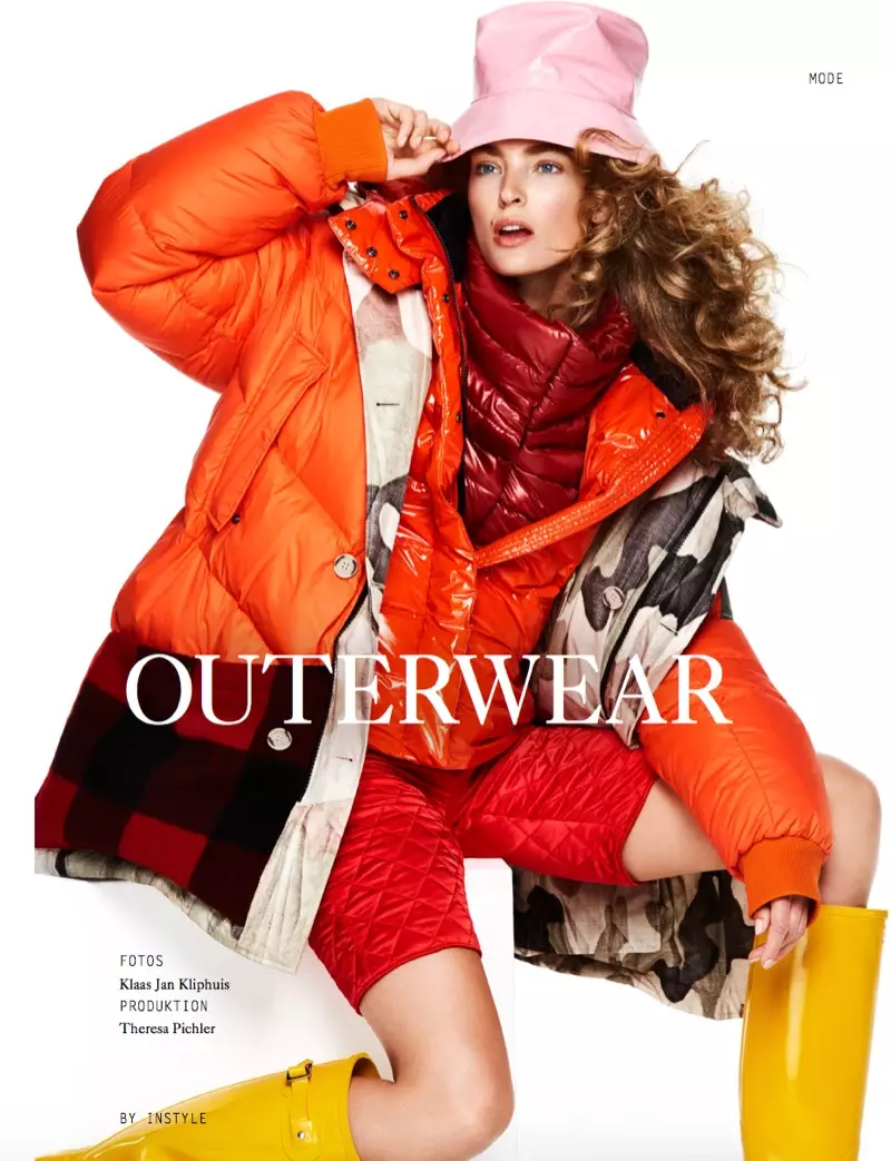 Ymre Stiekema Wears Bold Outerwear for InStyle Germany