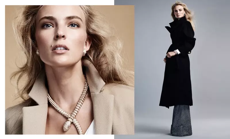 Ymre Stiekma Models Fall Outerwear in BAZAAR Spain ka Zoltan Tombor