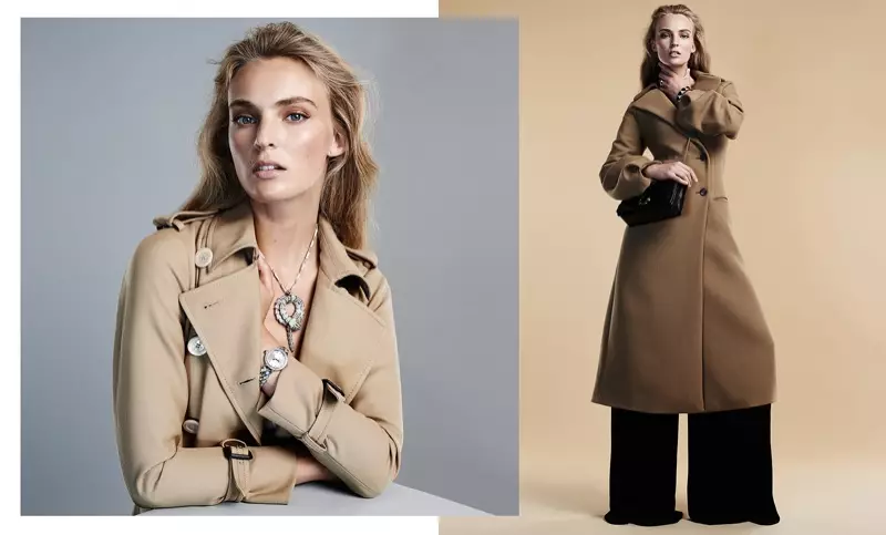 Ymre Stiekma Models Fall Outerwear en BAZAAR Hispanio de Zoltan Tombor