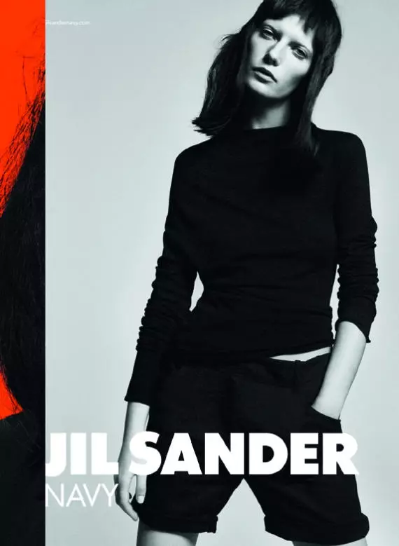 Kampaň námorníctva Jil Sander na jar 2011 | Valerija Kelava od Davida Simsa