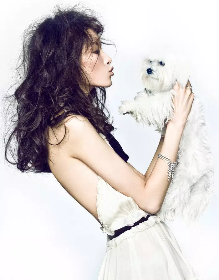 Fei Fei Sun fyrir Elle China desember 2010 eftir Zack Zhang