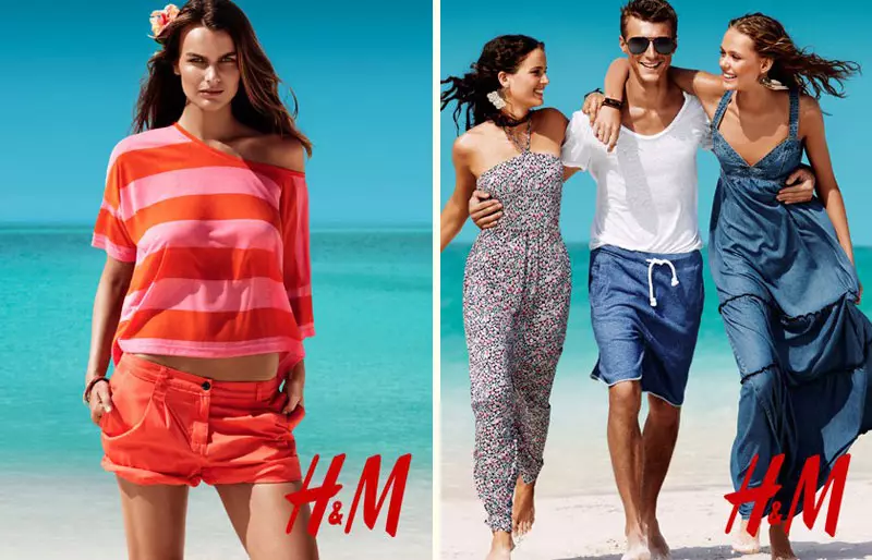 Natasha Poly, Edita Vilkeviciute i inni w kampanii H&M Summer 2011