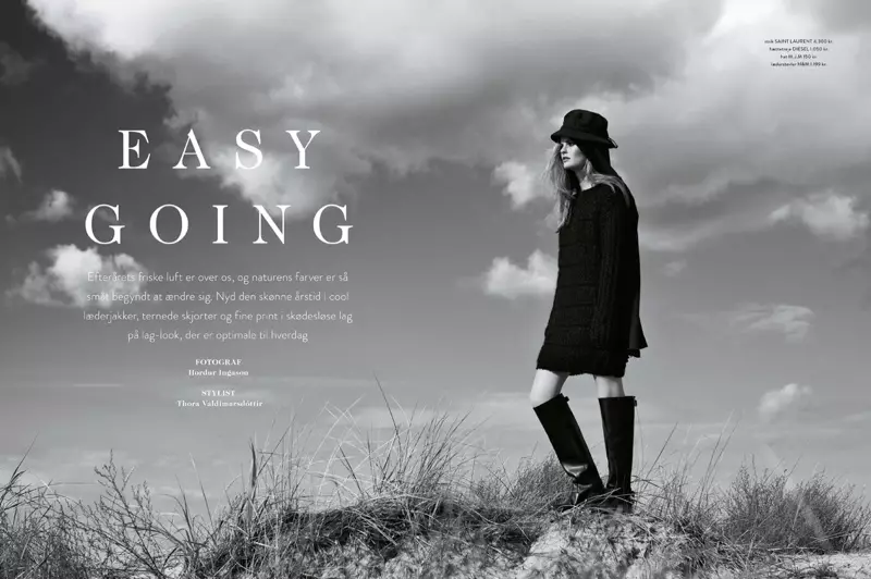 Lin Rosenbeck Goes Outdoors for Costume Magazine av Hordur Ingason