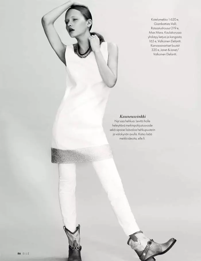 Johanna Wahlberg wolemba Jesse Laitinen wa Elle Finland May 2012