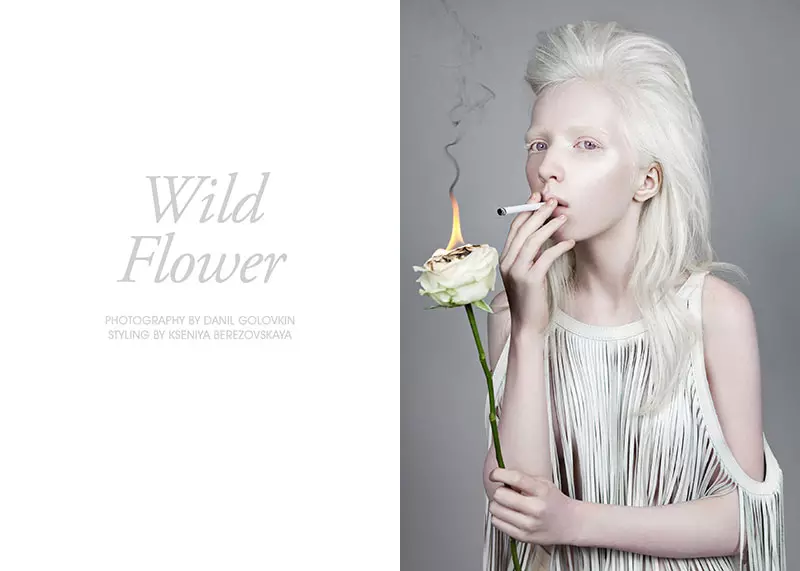 Nastya Zhidkova los ntawm Danil Golovkin hauv "Wild Flower" rau Fashion Gone Rogue