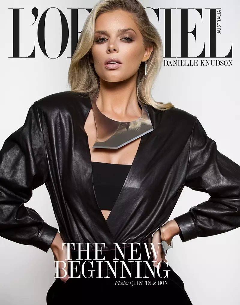 Danielle Knudson dia manao akanjo kanto ao amin'ny L'Officiel Australia