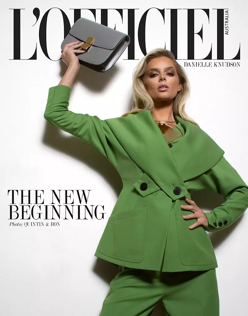 Danielle Knudson dėvi elegantišką išvaizdą Australijos „L'Officiel“.