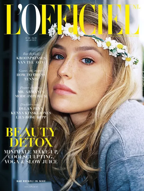 Bar Refaeli inapamba jalada la Juni-Julai 2015 la L'Officiel Uholanzi