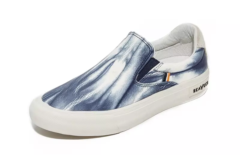 SeaVees x Derek Lam 10 Crosby Hawthorne Slip on Sneakers in Blue Tie Dye $180