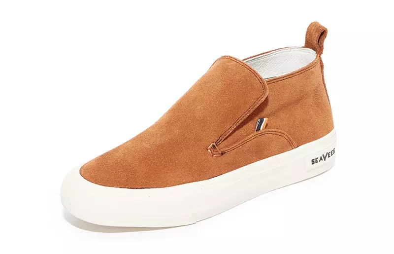 SeaVees x Derek Lam gumi Crosby Huntington Middie Sneakers muCognac $150