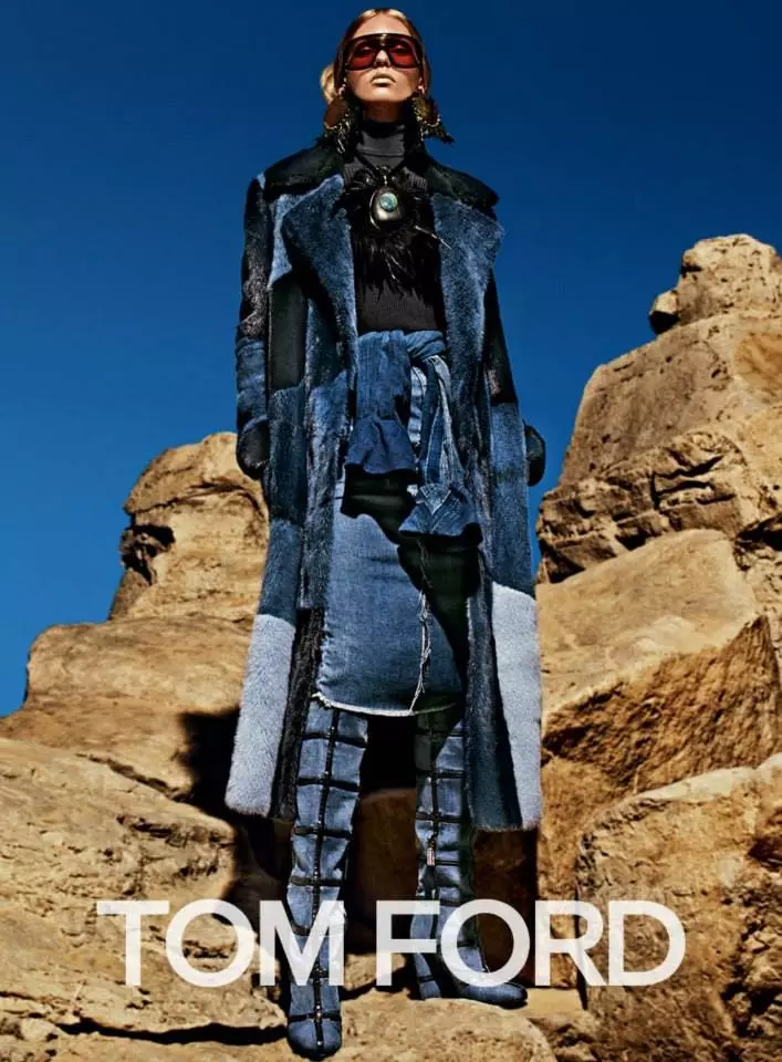 I-Ondria Hardin yiGolden kwiTom Ford Fall '15 Ads