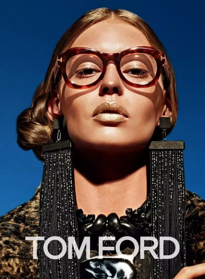 Ondria Hardin é Ouro nos anuncios de Tom Ford do outono do 15