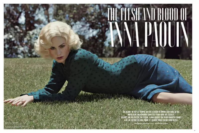 塞巴斯蒂安·法纳 (Sebastian Faena) 为 V Magazine #72 拍摄的 Anna Paquin