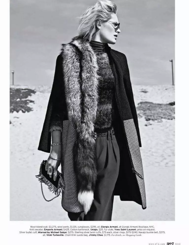 Leah de Wavrin door Thomas Whiteside voor Elle US mei 2011