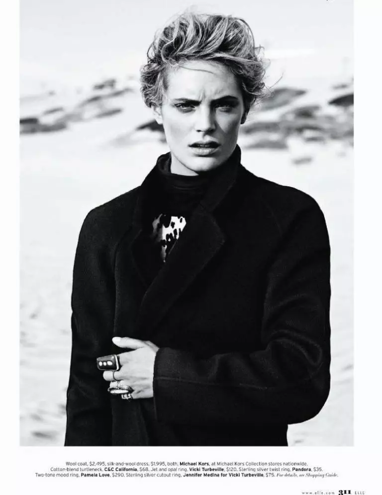 Leah de Wavrin door Thomas Whiteside voor Elle US mei 2011