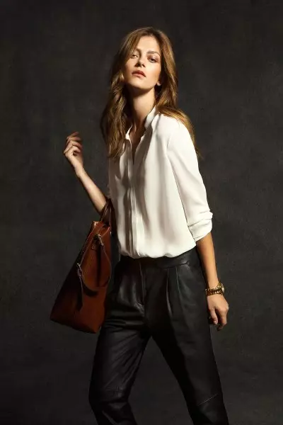 Massimo Dutti klepol Marlene Szoka na augustový lookbook