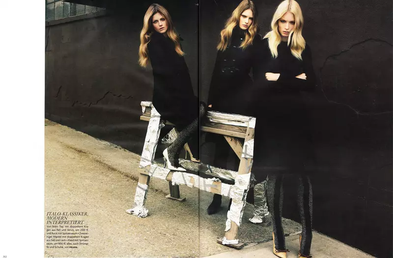 Melissa Tammerijn & Ylonka Verheul di Knoepfel & Indlekofer per Vogue Germania settembre 2010