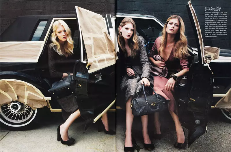 Melissa Tammerijn & Ylonka Verheul by Knoepfel & Indlekofer, Vogue Germany سيپٽمبر 2010