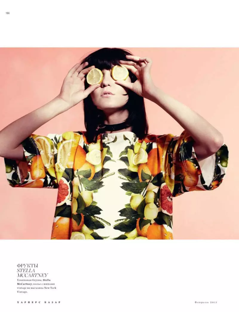 Irina Lazareanu, Annabelle & Xiao oleh Luis Sanchis untuk Harper's Bazaar Russia