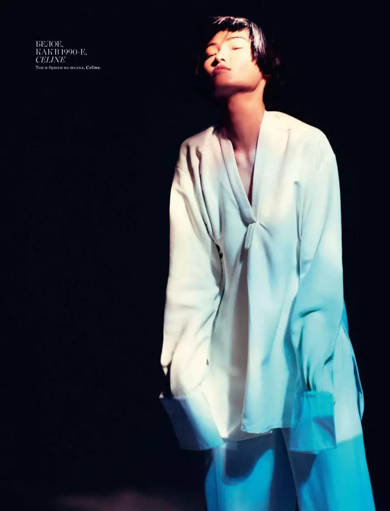 Irina Lazareanu, Annabelle at Xiao ni Luis Sanchis para sa Harper's Bazaar Russia