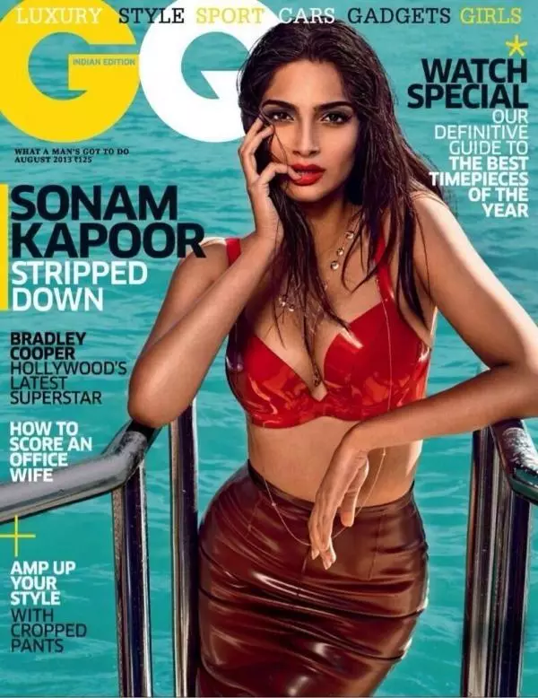 Sonam Kapoor häpnar i GQ Indias omslagsberättelse för augusti