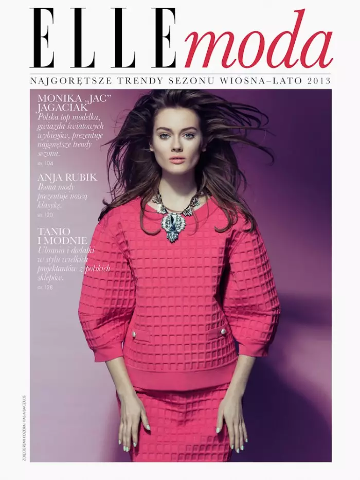 Jac Jagaciak Sports the Spring Collections for Elle Poland mars 2013 av Remi Kozdra og Kasia Baczulis