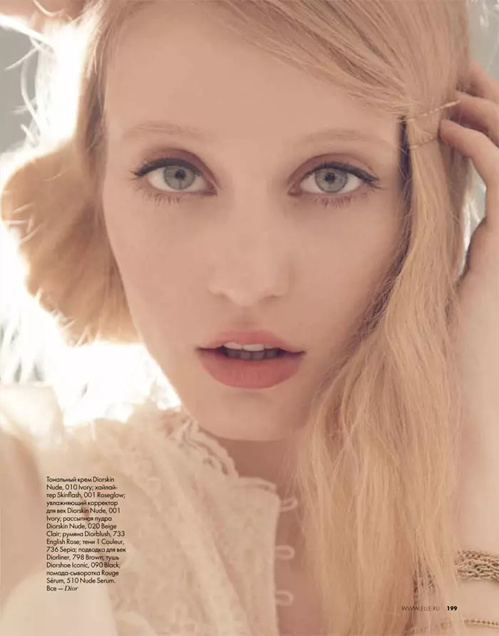 Enya Bakunova de Jamie Nelson por Elle Russia marto 2012