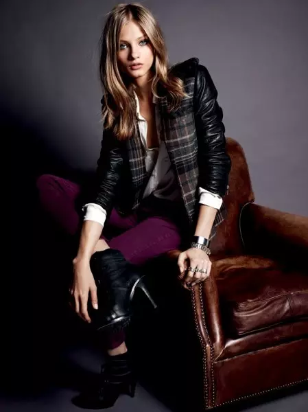 Anna Selezneva Sports Boyish Looks for Set's Fall/Zivistan 2012 Collection