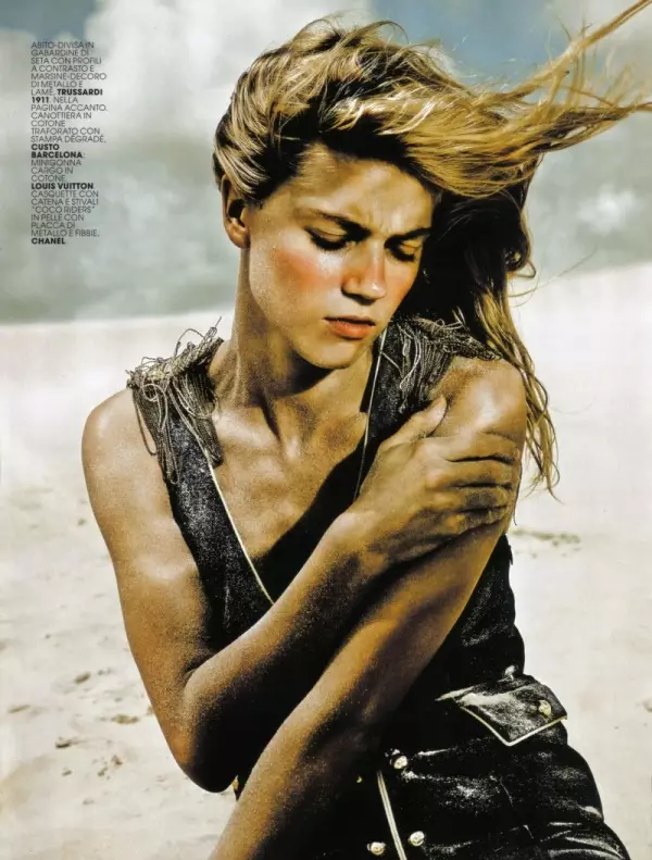 Masha Novoselova by Rennio Maifredi in Warrior | Marie Claire Italia May 2010