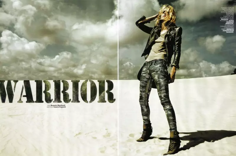 Masha Novoselova de Rennio Maifredi dans Warrior | Marie Claire Italie Mai 2010