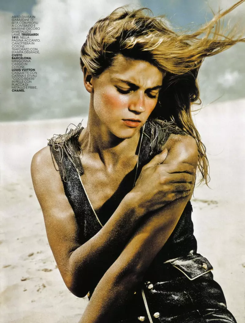 Masha Novoselova ji hêla Rennio Maifredi di Warrior | Marie Claire Italia Gulan 2010