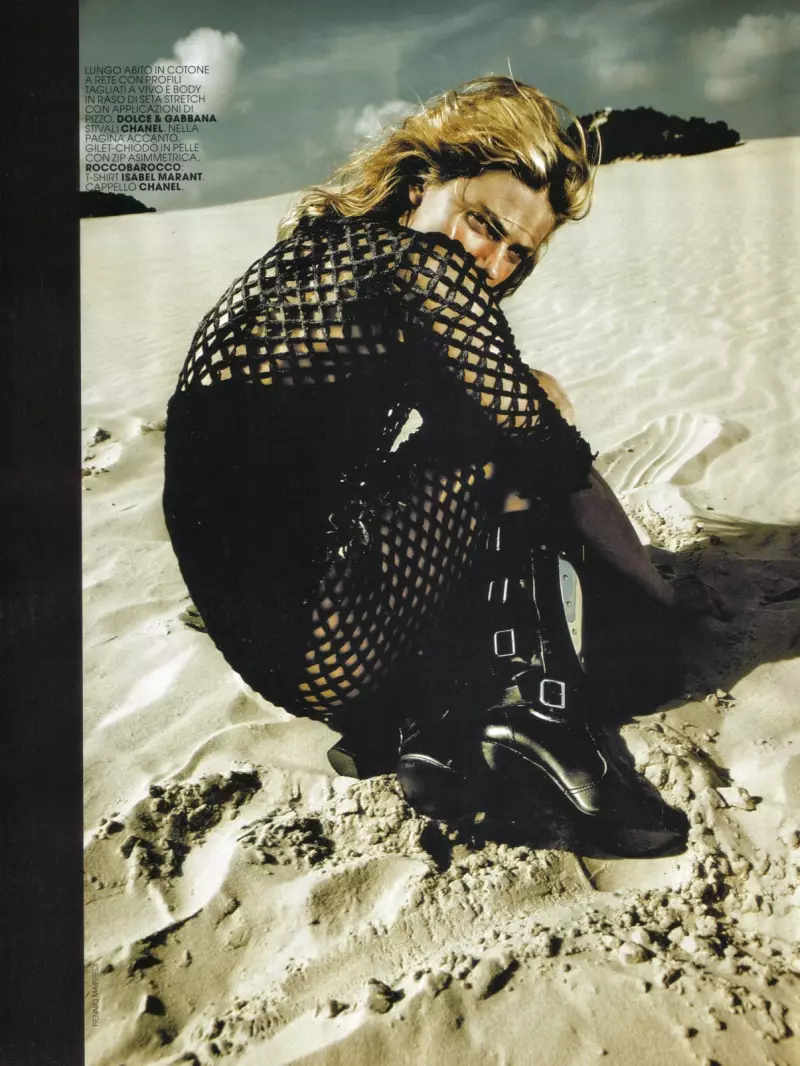 Masha Novoselova ni Rennio Maifredi sa Warrior | Marie Claire Italia Mayo 2010