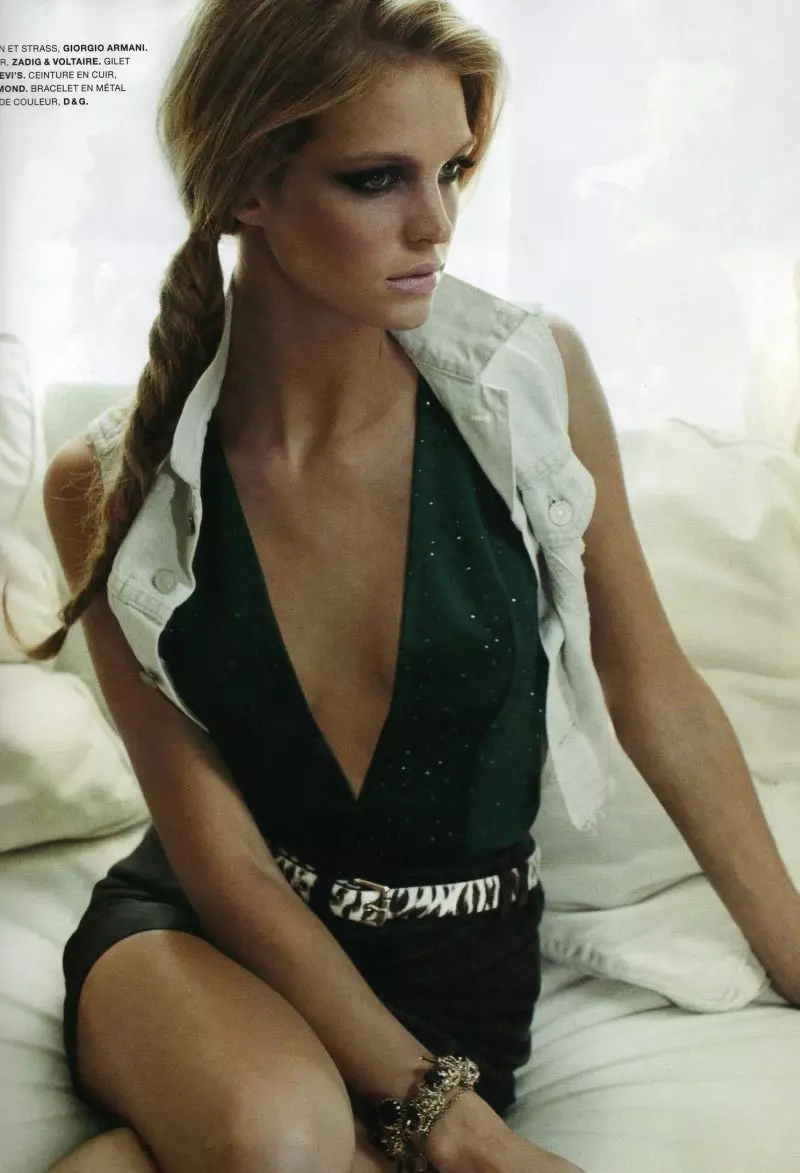 Erin Heatherton de Patric Shaw dans Macadam Cowboy | L'Officiel Paris Mai 2010