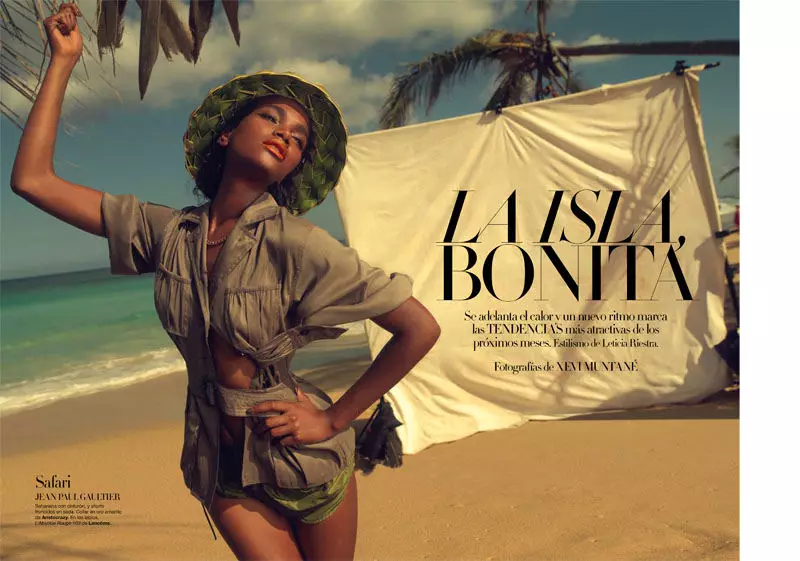 Arlenis Sosa saunia e Xevi Muntané mo Harper's Bazaar Sepania Mati 2011