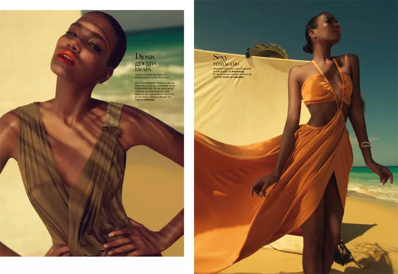 Xevi Muntané Arlenis Sosa Harper's Bazaar Spainille maaliskuu 2011