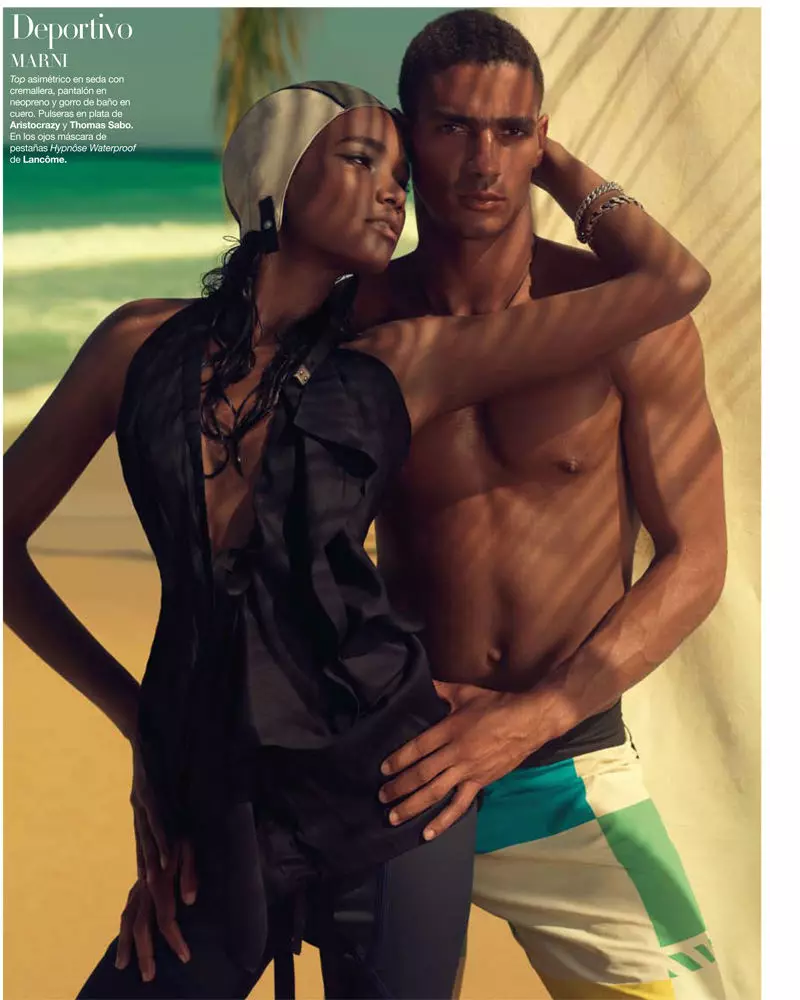 Arlenis Sosa oo uu qoray Xevi Muntané ee Harper's Bazaar Spain Maarso 2011