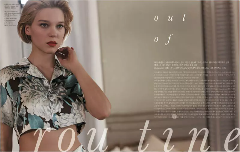 Si Léa Seydoux Nag-unpack para sa Elle Korea ni Eric Guillemain