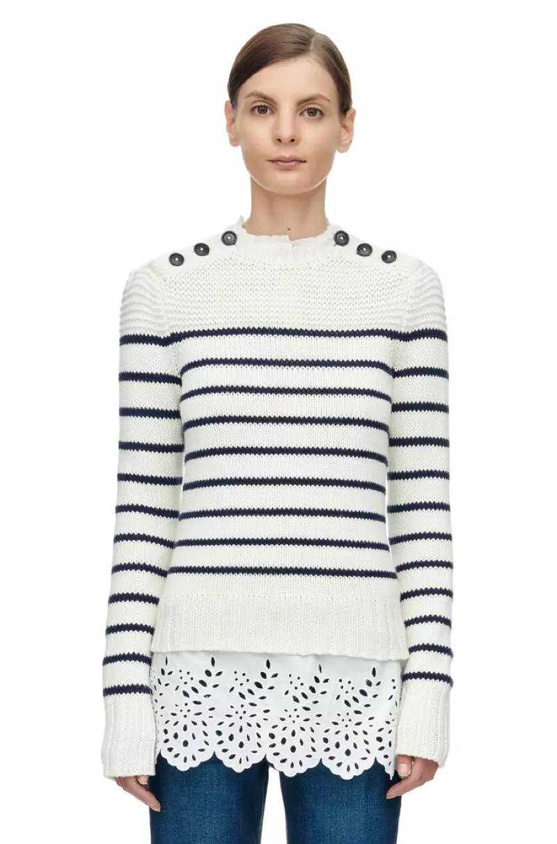 Sweater Pullover Katun Stripe Rebecca Taylor La Vie