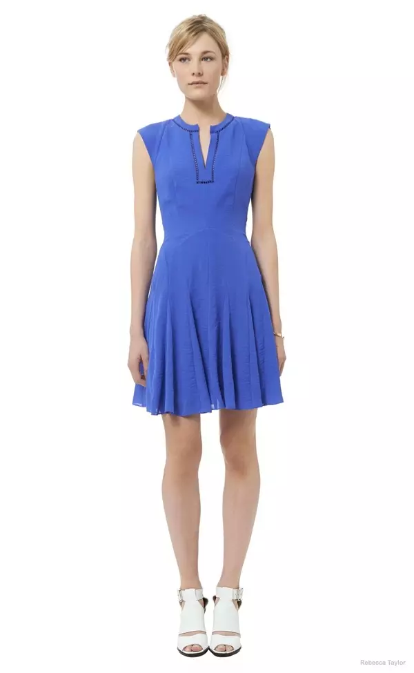 Crepe Godet Dress havebla ĉe Rebecca Taylor por $195.00