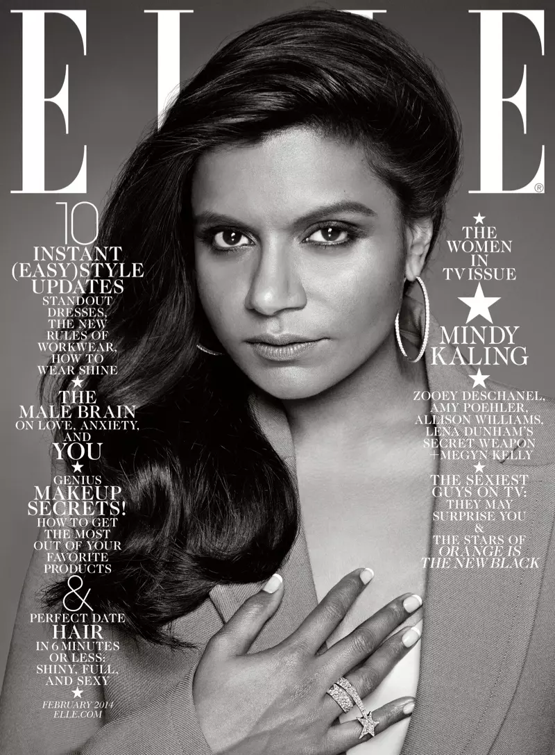 Zooey Deschanel, Mindy Kaling, Amy Poehler & Allison Williams Cover ELLE กุมภาพันธ์ 2014