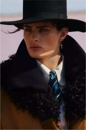 Isabeli Fontana ji bo Edîtoriya ELLE France Stîla Rojavayî Digire