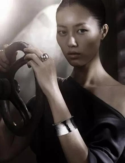 ck Accesorii Calvin Klein Campania de primăvară 2011 | Lara Stone și Liu Wen de Fabien Baron