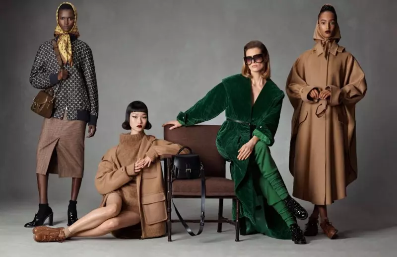 Max Mara ගේ වැටීම 2021 වෙළඳ ප්‍රචාරණ ව්‍යාපාරයෙන් රූපයක්.