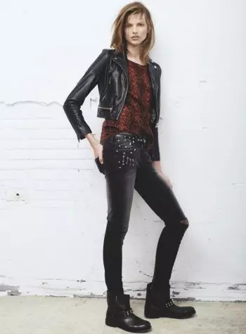 Bette Franke er Rock and Roll Chic for Mango Fall 2013 Collection